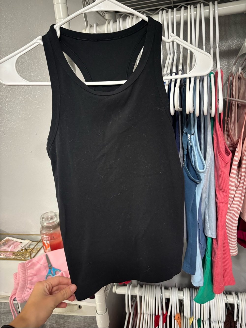 lululemon athletica Black Racerback Tank Top